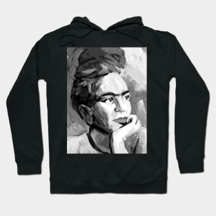 Frida Kahlo Black and White 4 Hoodie